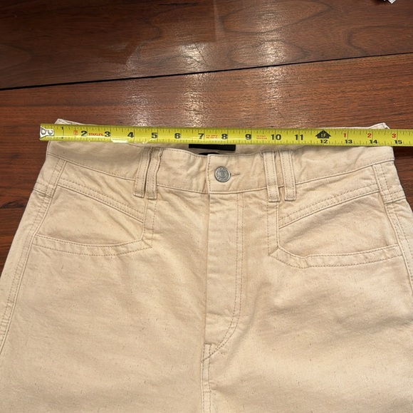 Isabel Marant Cream Denim Frayed Hem size 38 - Picture 10 of 14